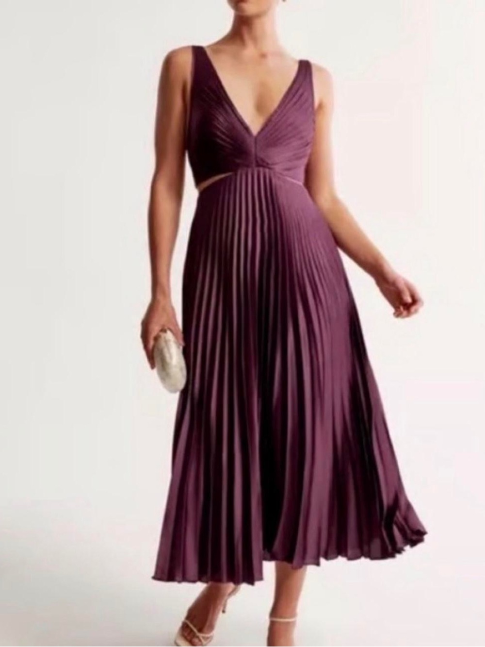Abercrombie & Fitch Giselle Pleated Midi Dress